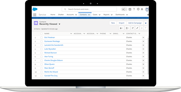 Salesforce UI Screenshot