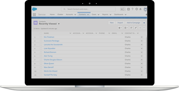 Salesforce UI Screenshot